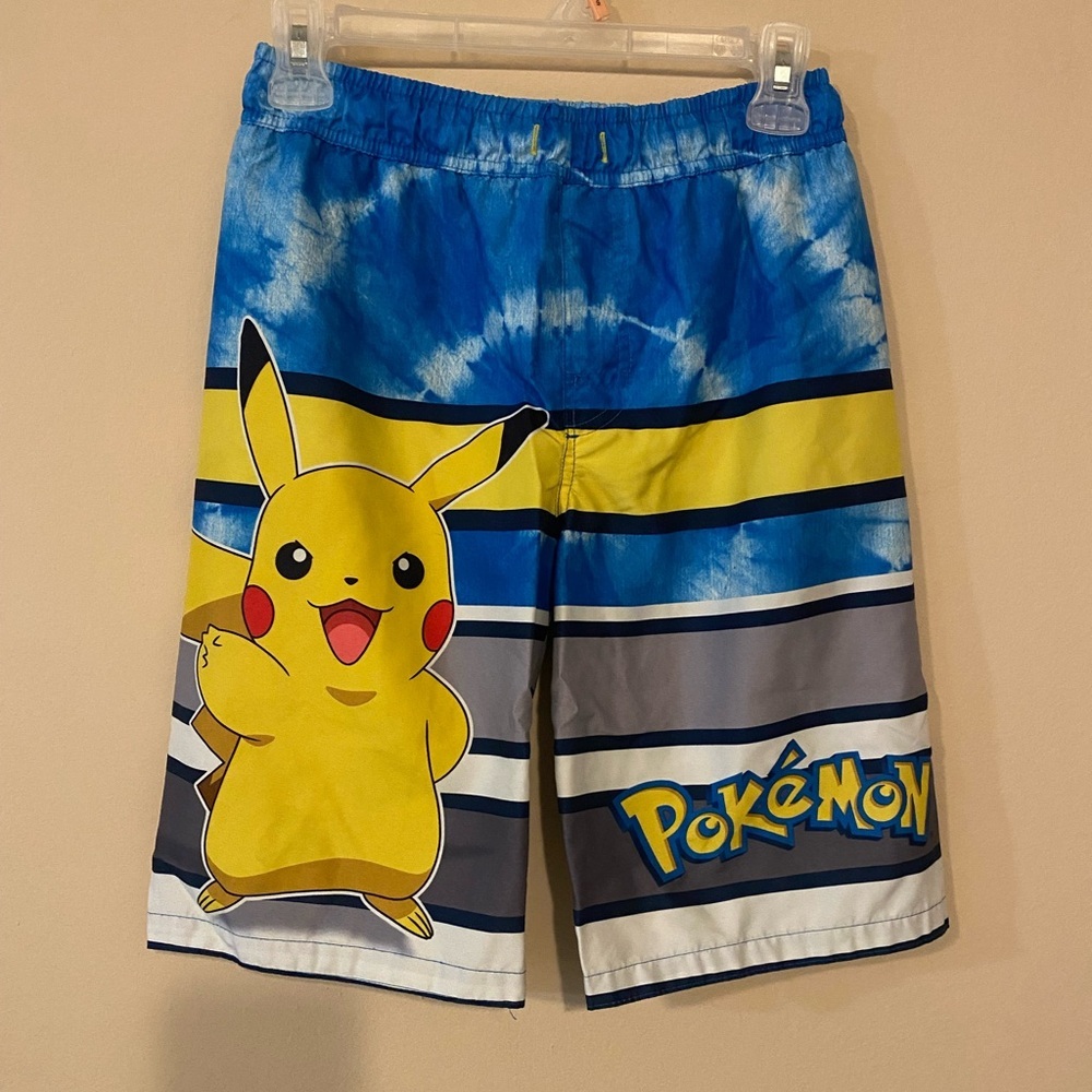 Pokémon Pikachu Swim Trunks Shorts. Size L
